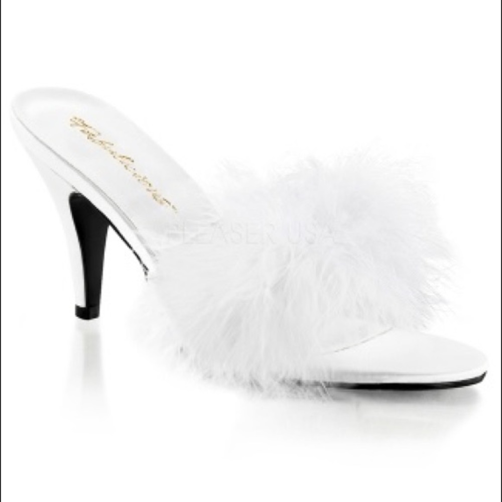 Feathery Marabou Heels